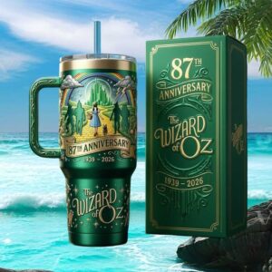 The Wizard of Oz 87th Anniversary Emerald City 40oz Tumbler with Gift Box