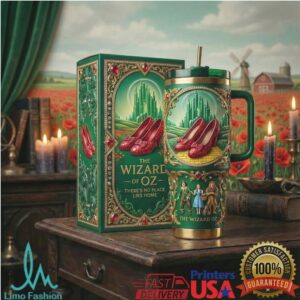 The Wizard of Oz Emerald City & Ruby Slippers 40oz Embossed Collector's Tumbler