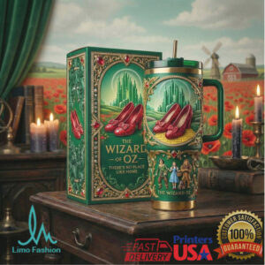 The Wizard of Oz Emerald City & Ruby Slippers 40oz Embossed Collector's Tumbler