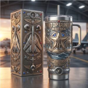 Top Gun Maverick 40th Anniversary (1986 2026) Collector's Edition 40oz Steel Tumbler