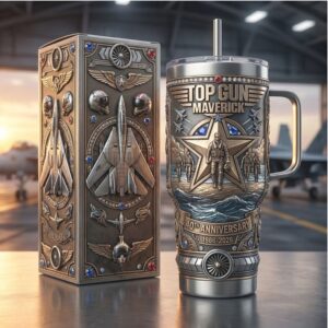 Top Gun Maverick 40th Anniversary (1986 2026) Collector's Edition 40oz Steel Tumbler