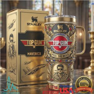 Top Gun Maverick “Feel The Need” Limited Edition Gold 3D Stanley Style Tumbler