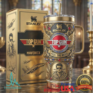 Top Gun Maverick “Feel The Need” Limited Edition Gold 3D Stanley Style Tumbler
