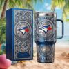 Seattle Seahawks 50th Anniversary 1976 2026 Gold Edition 40oz Tumbler with Handles Seattle Seahawks 50th Anniversary 1976 2026 Gold Edition 40oz Tumbler with Handles