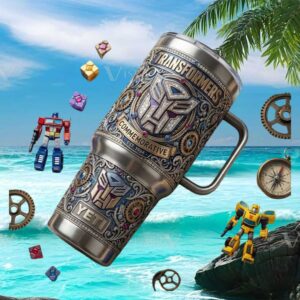 Transformers Autobots Commemorative 3D Metallic Custom Tumbler