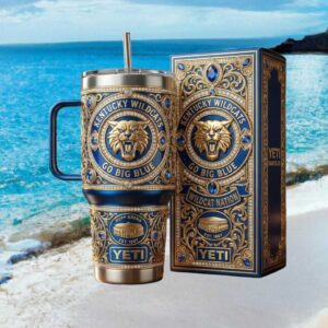 UK Wildcats Jeweled Blue & Gold Collector's Tumbler