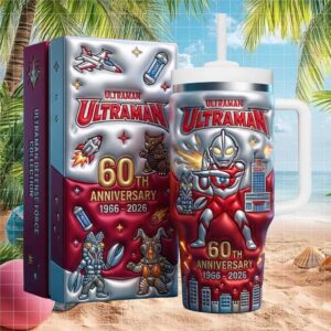 Ultraman 60th Anniversary 1966 2026 Special Edition Collectible Tumbler with Handle