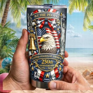 United States of America 250th Anniversary 1776 2026 “We The People” Tumbler
