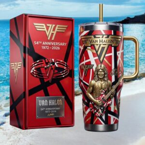 Van Halen 54th Anniversary 1972 2026 Eddie Van Halen Signature Guitar Tribute Tumbler