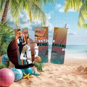 Victor Wembanyama San Antonio Spurs NBA Basketball Player Tumbler