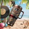 Personalized Tennis Player Stained Glass Design 40oz Tumbler with Handle Personalized Tennis Player Stained Glass Design 40oz Tumbler with Handle