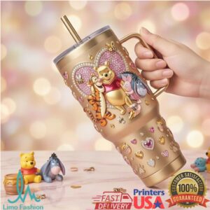 Winnie the Pooh & Friends Gold Heart “Sweet as Honey” Jeweled Tumbler