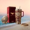 LSU Tigers Geaux Tigers Diamond Encrusted 40oz Tumbler with Handle LSU Tigers Geaux Tigers Diamond Encrusted 40oz Tumbler with Handle