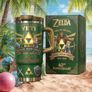 YETI The Legend of Zelda 40th Anniversary Collector's Edition Green Tumbler