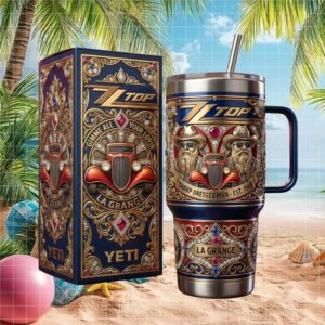 ZZ Top La Grange Sharp Dressed Man Luxury 3D Embossed Yeti Tumbler