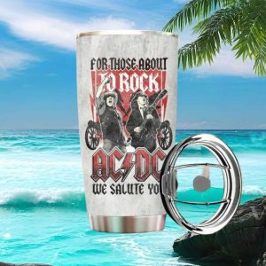 ACDC For Those About To Rock We Salute You Vintage 40oz Tumbler
