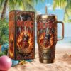 ACDC Rock & Roll Dynasty Stained Glass Embossed 40oz Tumbler ACDC Rock & Roll Dynasty Stained Glass Embossed 40oz Tumbler