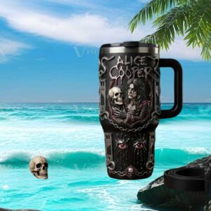 Alice Cooper “Welcome To My Nightmare” Horror Rock 3D Sculpted Tumbler