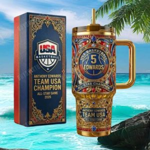 Anthony Edwards Team USA Basketball All Star Game 2026 40oz Tumbler