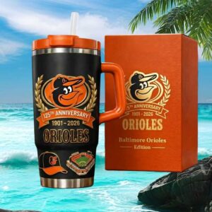 Baltimore Orioles 125th Anniversary 1901 2026 MLB Commemorative Tumbler