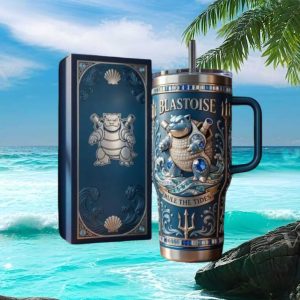 Blastoise Rule the Tides Pokémon Collector’s 40oz Tumbler with Box