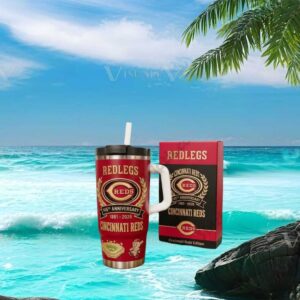 Cincinnati Reds Redlegs 145th Anniversary Collector's Edition Tumbler with Handle