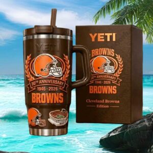 Cleveland Browns 80th Anniversary 1946 2026 Stadium Edition Tumbler