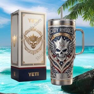 Cody Rhodes “Finish The Story” WWE Nightmare 40oz Tumbler with Handle