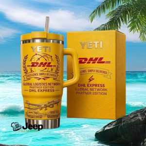 DHL Express Global Logistics Network Partner Edition Yellow Travel Tumbler