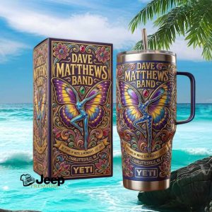 Dave Matthews Band 30 Years of Music & Memories Charlottesville VA Butterfly Art Tumbler