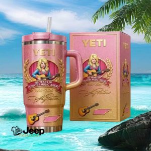 Dolly Parton 80 Years of Country Music Legend 1946 2026 Pink Glitter Commemorative Tumbler