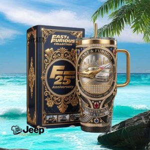 Fast & Furious 25th Anniversary Limited Edition 40oz Tumbler with Handle