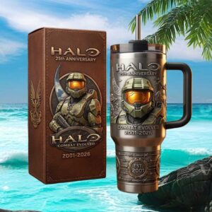 Halo 25th Anniversary Combat Evolved (2001 2026) Master Chief Tumbler