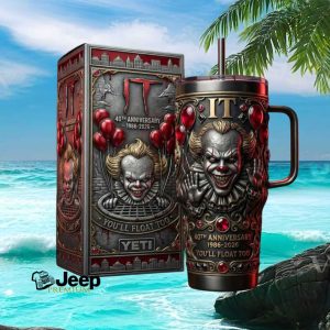 IT Pennywise 40th Anniversary You'll Float Too Horror Tumbler