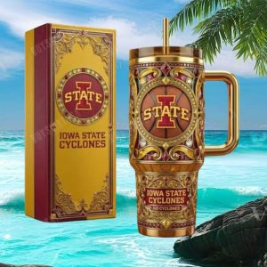 Iowa State Cyclones Go Cyclones NCAA 40oz Insulated Tumbler