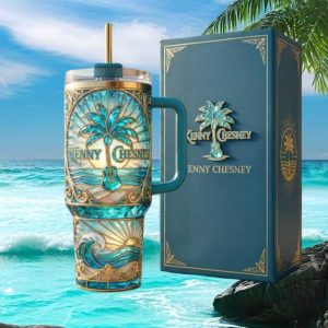 Kenny Chesney No Shoes Nation Coastal Beach Tropical 40oz Tumbler