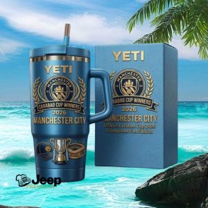 Manchester City Carabao Tumbler Winners 2026 Champions Fan Edition Yeti Tumbler