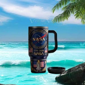 NASA 250 Years of American Innovation Space Shuttle Moon Mission Tumbler
