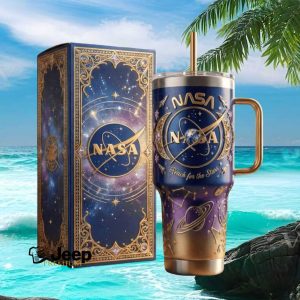 NASA Reach for the Stars Celestial Galaxy 40oz Insulated Tumbler