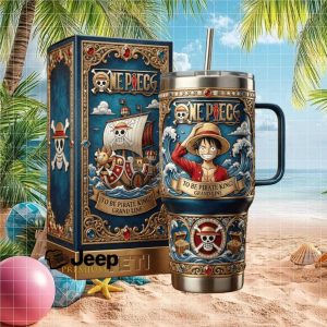 One Piece Luffy Straw Hat Pirates 40oz Tumbler with Gift Box