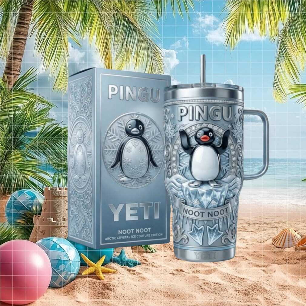 Noot Noot Funny Pingu Meme Motherf Classic Bianco tazza di caffè con Blu Rim & Handle Mug