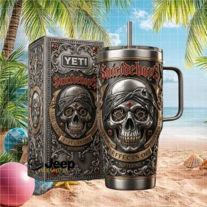 Suicideboys $uicideboy$ “Long Term Effects of Suffering” 3D Skull Bandana Tumbler