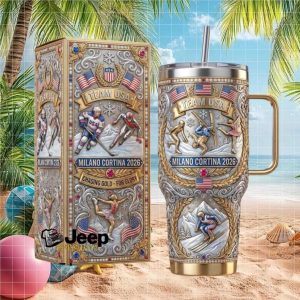 Team USA Milano Cortina 2026 Winter Olympics Chasing Gold 40oz Tumbler