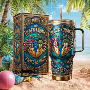 The Black Crowes “Twice As Hard” 3D Jeweled Band Merchandise 40oz Tumbler
