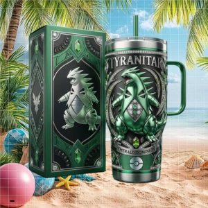 Tyranitar Emerald Dominion Pokemon Custom 40oz Tumbler Jewelry Style