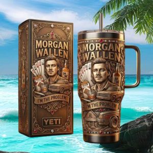 Morgan Wallen “I'm The Problem” Country Music 40oz Tumbler with Handle