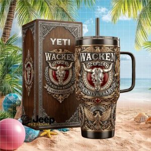 Wacken Open Air 2026 Anniversary “Rain or Shine” Thrash Legacy 3D Bull Tumbler