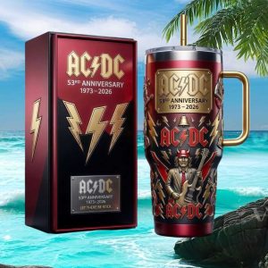 ACDC 53rd Anniversary 1973 2026 Let There Be Rock Band Concert Tumbler
