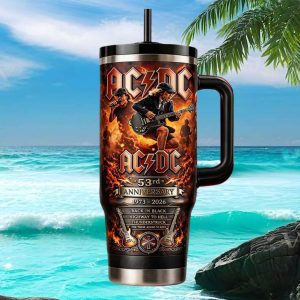ACDC 53rd Anniversary 1973 2026 Rock Band Tribute Custom Tumbler