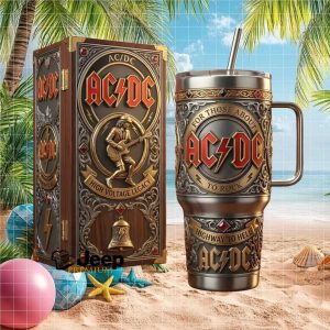 ACDC High Voltage Legacy Highway To Hell Rock Band Vintage Fan Gift Stainless Steel Insulated Tumbler